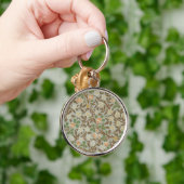 William Morris Clover Botanische Blume Schlüsselanhänger (Hand)