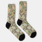 William Morris Clover Botanische Blume Socken (Rechts)