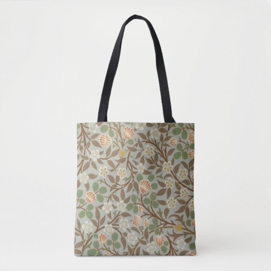 William Morris Clover Botanische Blume Tasche (Vorderseite)