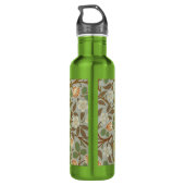 William Morris Clover Botanische Blume Trinkflasche (Rückseite)