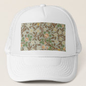 William Morris Clover Botanische Blume Truckerkappe (Vorderseite)