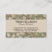 William Morris Clover Botanische Blume Visitenkarte (Rückseite)