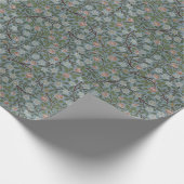 William Morris Clover Floral Blume Green Pink Geschenkpapier (Ecke)