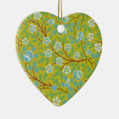 William Morris - Clover (gelb und blau) Keramikornament (Rechts)