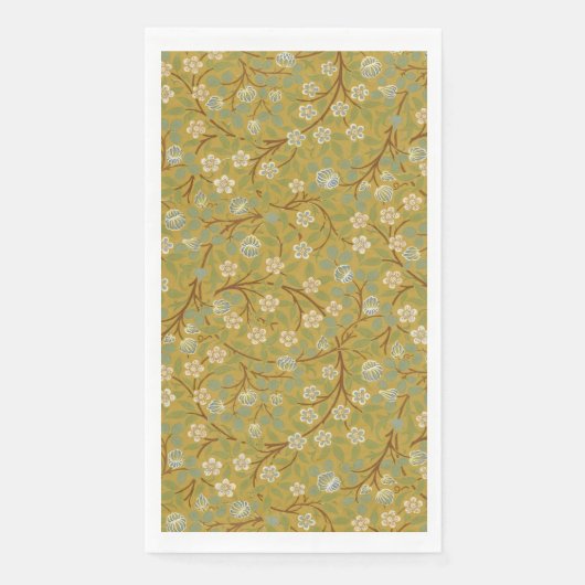William Morris Clover Vintage Blumige Kunst Serviette (Vorderseite)