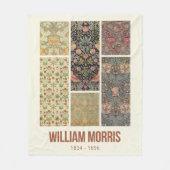 William Morris Collected Art Pattern Collage Fleecedecke (Vorderseite)