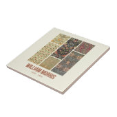 William Morris Collected Art Pattern Collage Fliese (Seite)