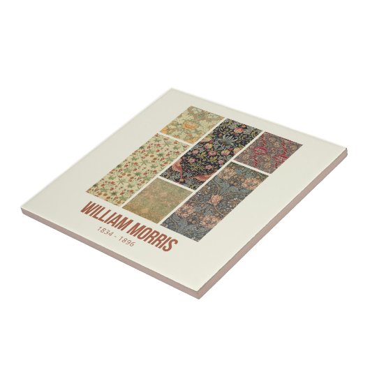 William Morris Collected Art Pattern Collage Fliese (Seite)