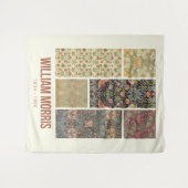 William Morris Collected Art Pattern Collage Wandteppich (Vorderseite (Horizontal))