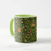 William Morris - Columbine, dark green, Tasse (Vorderseite Links)