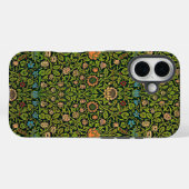 William Morris - Columbine, dunkelgrün, Case-Mate iPhone Hülle (Rückseite (Horizontal))