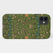 William Morris - Columbine, dunkelgrün, Case-Mate iPhone Hülle (Rückseite (Horizontal))
