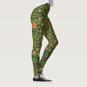 William Morris - Columbine, dunkelgrün, Case-Mate Leggings (Rechts)