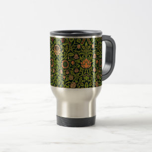 William Morris - Columbine, dunkelgrün, Case-Mate Reisebecher