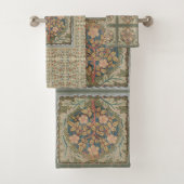 William * Morris Compilation Trellis Floral Tree Badhandtuch Set (Insitu)