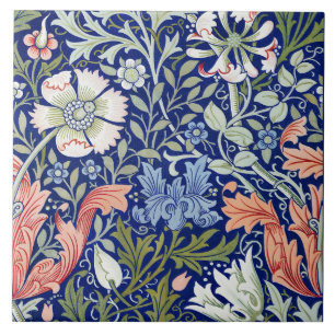 William Morris Compton Floral Art Nouveau Muster Fliese