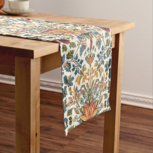 William Morris Compton Floral Art Nouveau Muster Kurzer Tischläufer