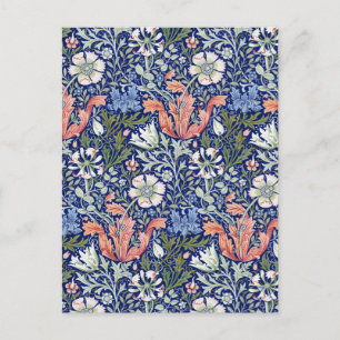 William Morris Compton Floral Art Nouveau Muster Postkarte
