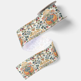 William Morris Compton Floral Art Nouveau Muster Satinband