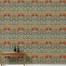 William Morris Compton Floral Art Nouveau Muster Tapete
