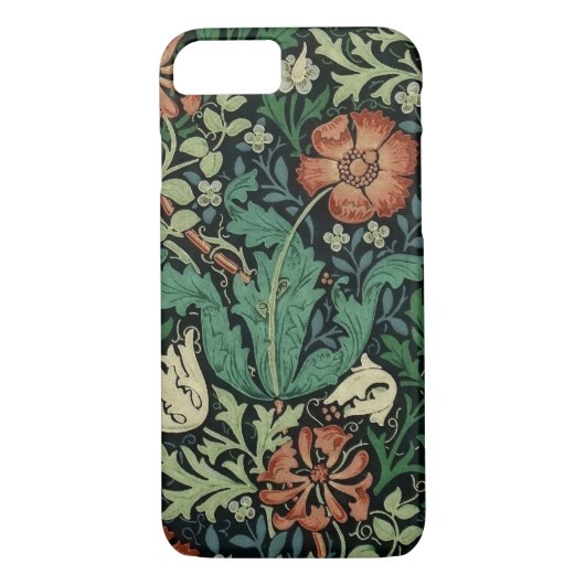 William Morris Compton Floral Art Nouveau Pattern Case-Mate iPhone Hülle (Rückseite)