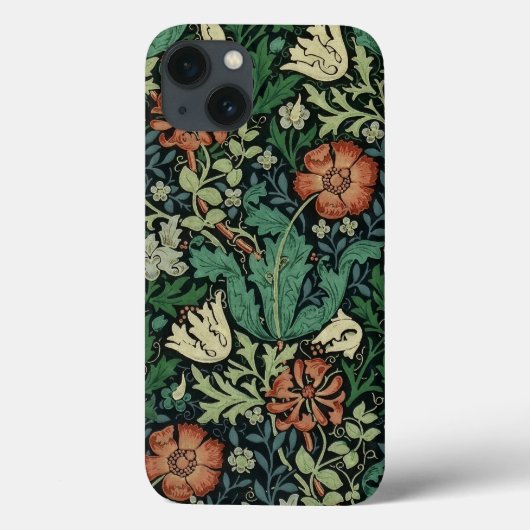 William Morris Compton Floral Art Nouveau Pattern Case-Mate iPhone Hülle (Rückseite)