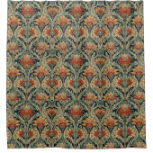 William Morris Compton Floral Art Nouveau Pattern Duschvorhang (Vorderseite)