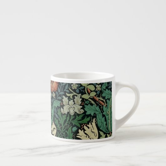 William Morris Compton Floral Art Nouveau Pattern Espressotasse (Rechts)
