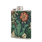 William Morris Compton Floral Art Nouveau Pattern Flachmann (Links)