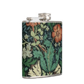 William Morris Compton Floral Art Nouveau Pattern Flachmann (Rechts)