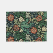William Morris Compton Floral Art Nouveau Pattern Fleecedecke (Vorderseite (Horizontal))