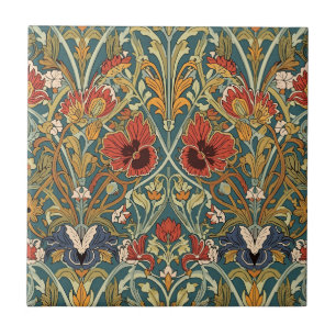 William Morris Compton Floral Art Nouveau Pattern Fliese