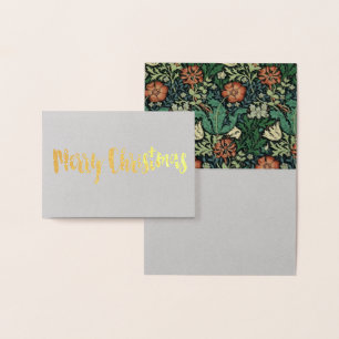 William Morris Compton Floral Art Nouveau Pattern Folienkarte