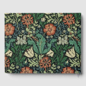 William Morris Compton Floral Art Nouveau Pattern Gästebuch (Rückseite)