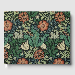 William Morris Compton Floral Art Nouveau Pattern Gästebuch