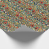 William Morris Compton Floral Art Nouveau Pattern Geschenkpapier (Ecke)
