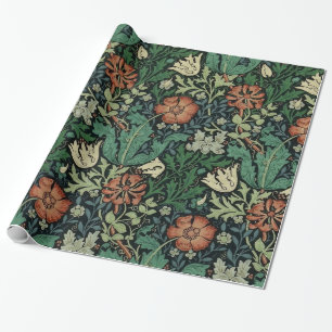 William Morris Compton Floral Art Nouveau Pattern Geschenkpapier