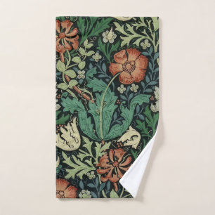 William Morris Compton Floral Art Nouveau Pattern Handtuch