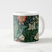 William Morris Compton Floral Art Nouveau Pattern Jumbo-Tasse (Vorderseite Rechts)