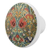 William Morris Compton Floral Art Nouveau Pattern Keramikknauf (Rechts)