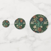 William Morris Compton Floral Art Nouveau Pattern Konfetti (Vorderseiten)
