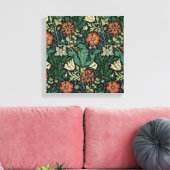William Morris Compton Floral Art Nouveau Pattern Leinwanddruck (Insitu (Wohnzimmer))