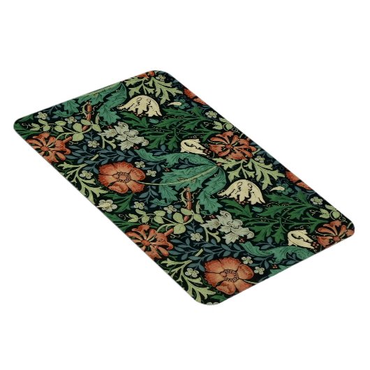 William Morris Compton Floral Art Nouveau Pattern Magnet (Rechte Seite)