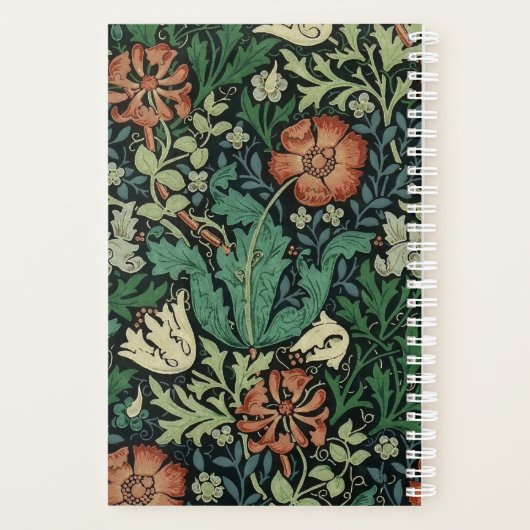 William Morris Compton Floral Art Nouveau Pattern Planer (Rückseite)