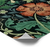 William Morris Compton Floral Art Nouveau Pattern Poster (Ecke)