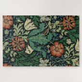William Morris Compton Floral Art Nouveau Pattern Puzzle (Horizontal)