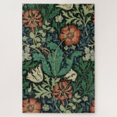 William Morris Compton Floral Art Nouveau Pattern Puzzle (Vertikal)