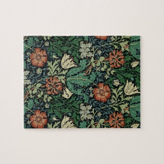 William Morris Compton Floral Art Nouveau Pattern Puzzle (Horizontal)