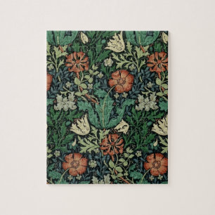 William Morris Compton Floral Art Nouveau Pattern Puzzle