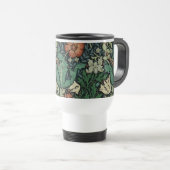 William Morris Compton Floral Art Nouveau Pattern Reisebecher (VorderseiteRechts)